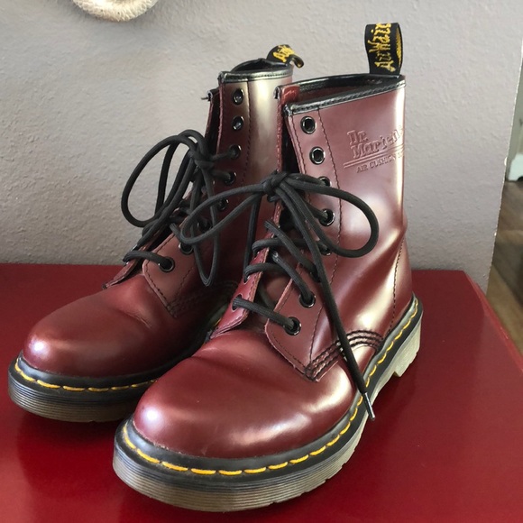 Dr. Martens Shoes - 1460 Smooth Cherry Red Dr Martins